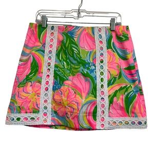 Lilly Pulitzer So A Peeling Pansy Skort Women’s Size 8